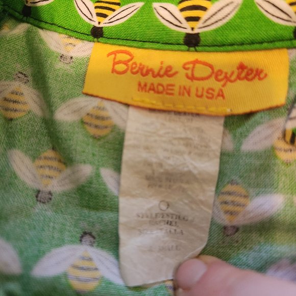RARE Bernie Dexter Green Bee Rachel Dress - Picture 2 of 3